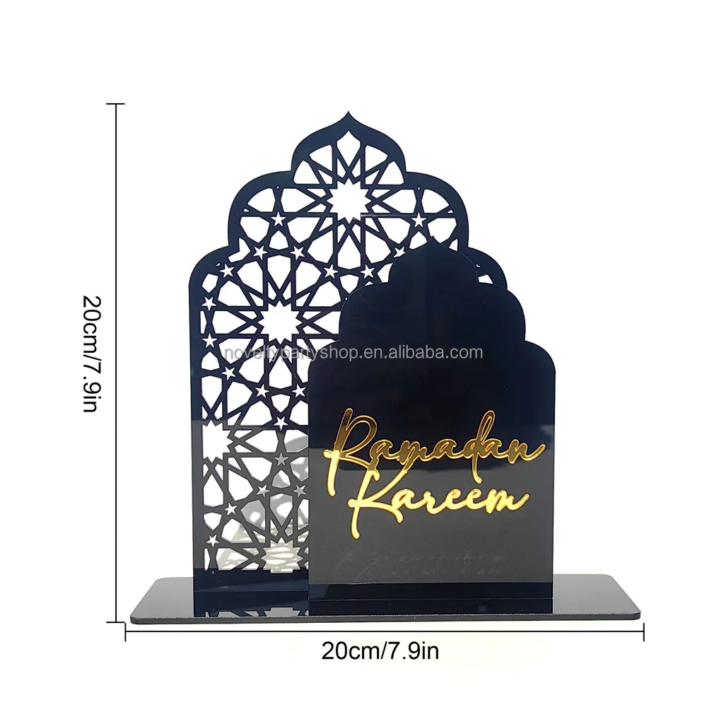 Novelty  ramadan decorations 2025 Muslim decoration Acrylic Ramadan Kareem  Islamic Gift Table Decor