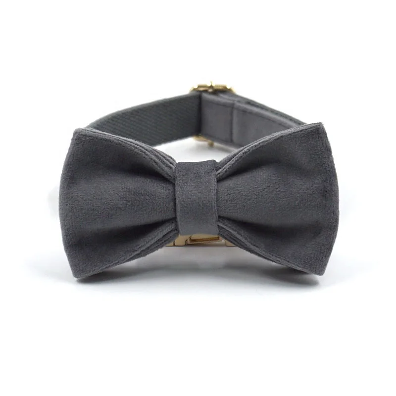 2024 new products ideas fashion adjustable dog harness high quality cute dark grey velvet designer harness for dogs pet leashes