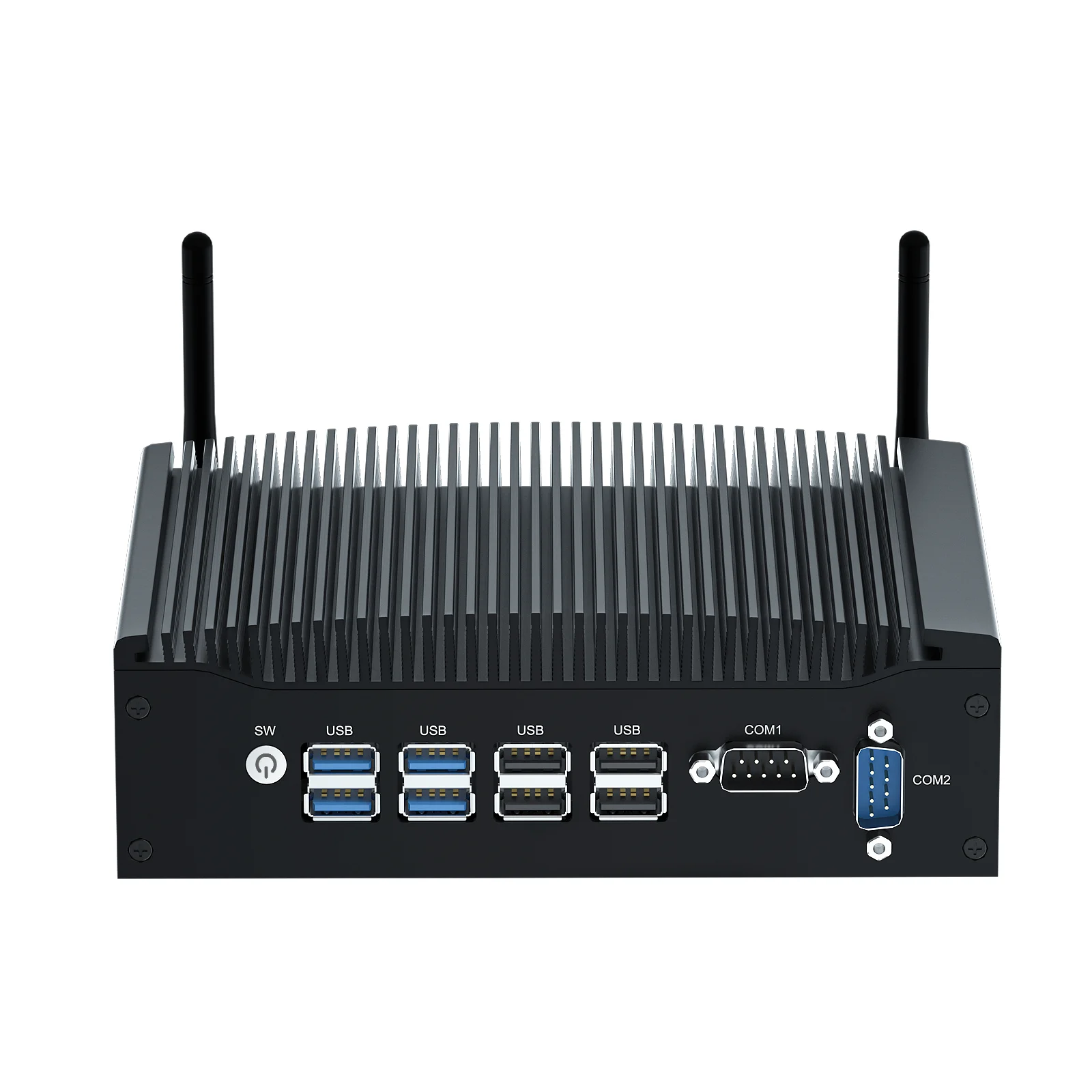 Безвентиляторный двойной HD-MI USB 3,0 DC-IN DDR4 HYSTOU Intel Core i7-10610U мини-ПК Win 10/11 Linux 10-й процессор ЦП компьютер