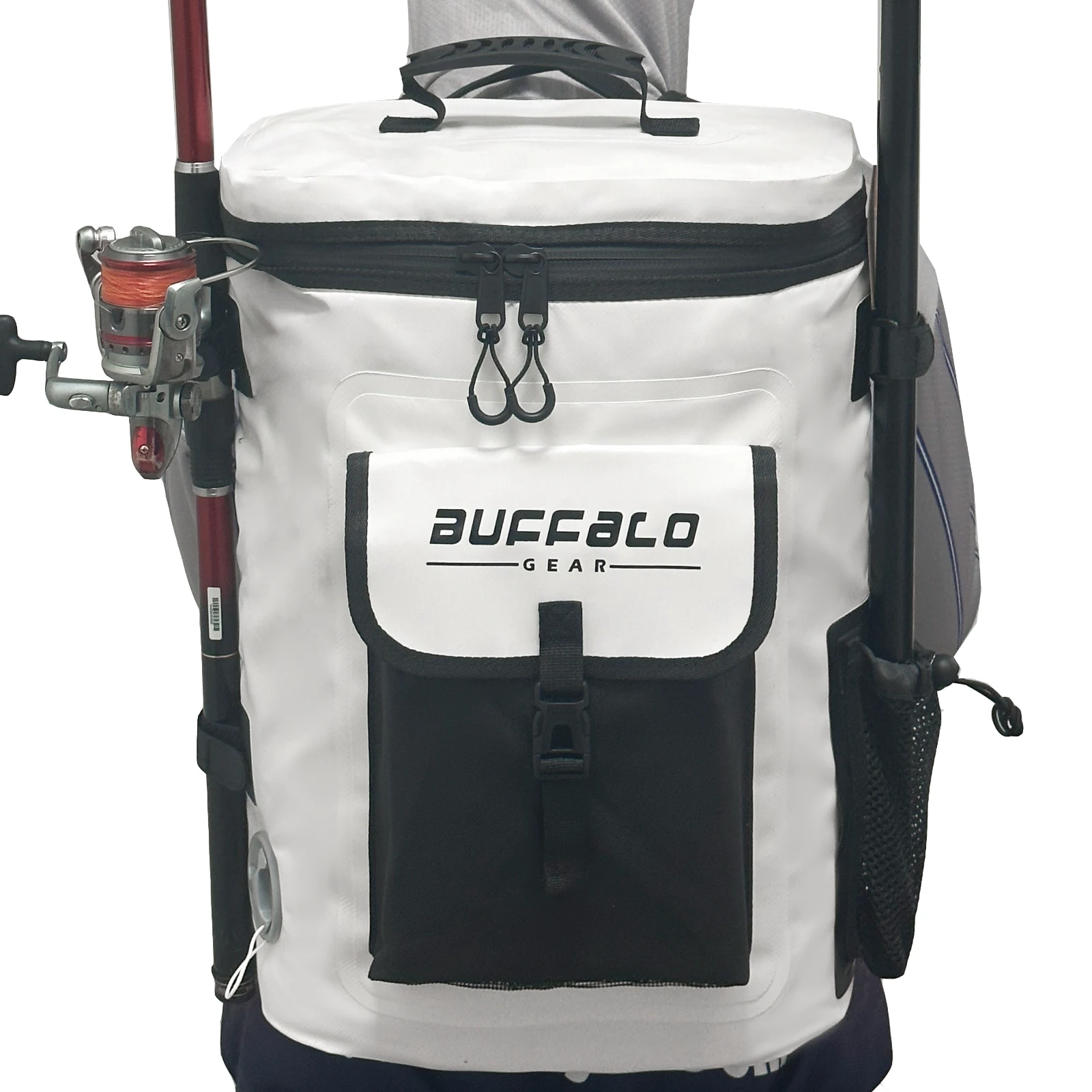 Buffalo Gear Insulated Tarpaulin Cooler Backpack Leakproof Camping Outdoor Beach Hiking Fishing waterproof cooler Backpack