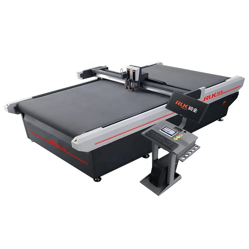 RUK CAD Cutting Plotter horizontal foam Sheet Acrylic Cutting Machine