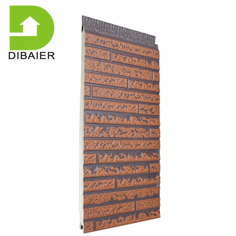 16mm galvanized steel wall panel PU foam sandwich panels prefab house modular house building material