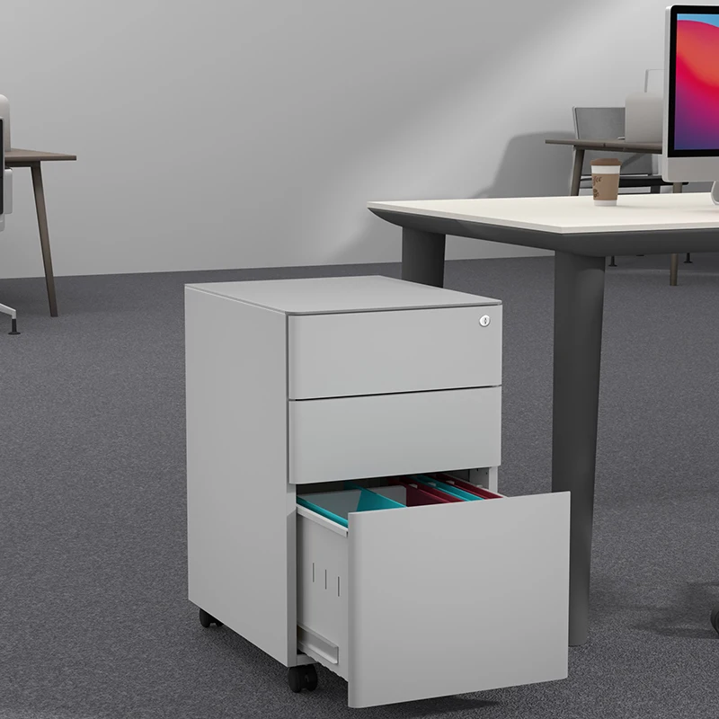 Office Mobile Drawer Cabinet 3 DrawerStorage Mobile Pedestal Steel Filling Cabinet Storage for School Office