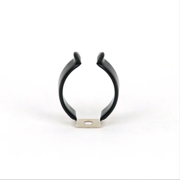 304 T8 stainless steel clip T8 Fluorescent tube light Lamp Metal Bracket clamp with rubber