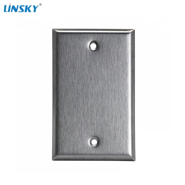 Shanghai Linsky 1 gang blank Настенные переключатели из нержавеющей