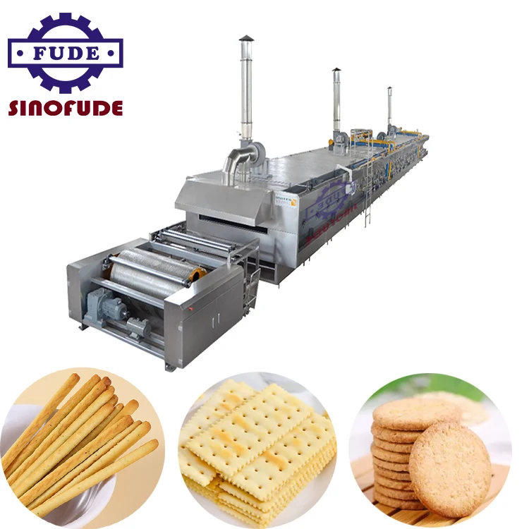 SINOFUDE Automatic Commercial Cookie Soft Biscuit Production Line