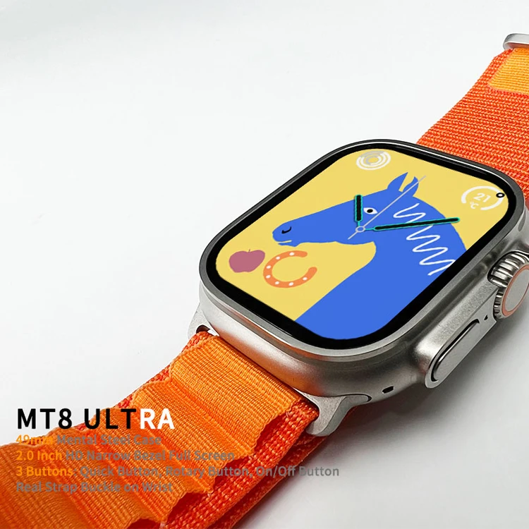 Роскошный 49 мм MT8 Ультра для Apple смарт-часов 8-го поколения мужских часов