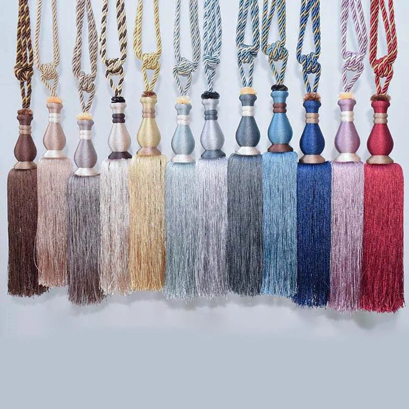 high quality blue red velvet rope gold decorative rope for curtain for curtains and sheer