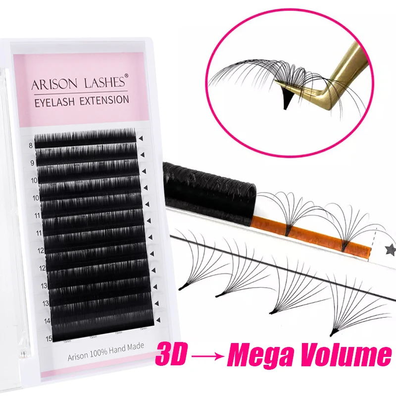 Easy Fan Volume Lash Supplier Wholesale Natural Thickness Eyelash Cc D Dd L  Curl Volume Mink Individual Eyelash Extension