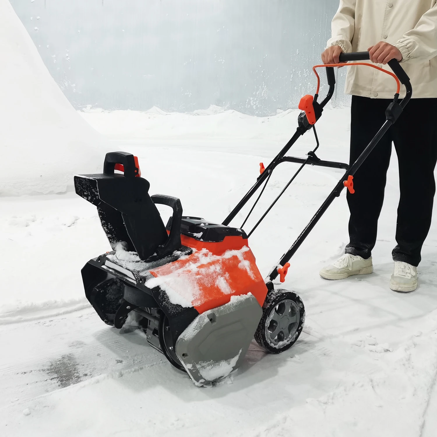 VERTAK cordless snow removal machine snow blower home use 40V double pack battery brushless electric snow blower