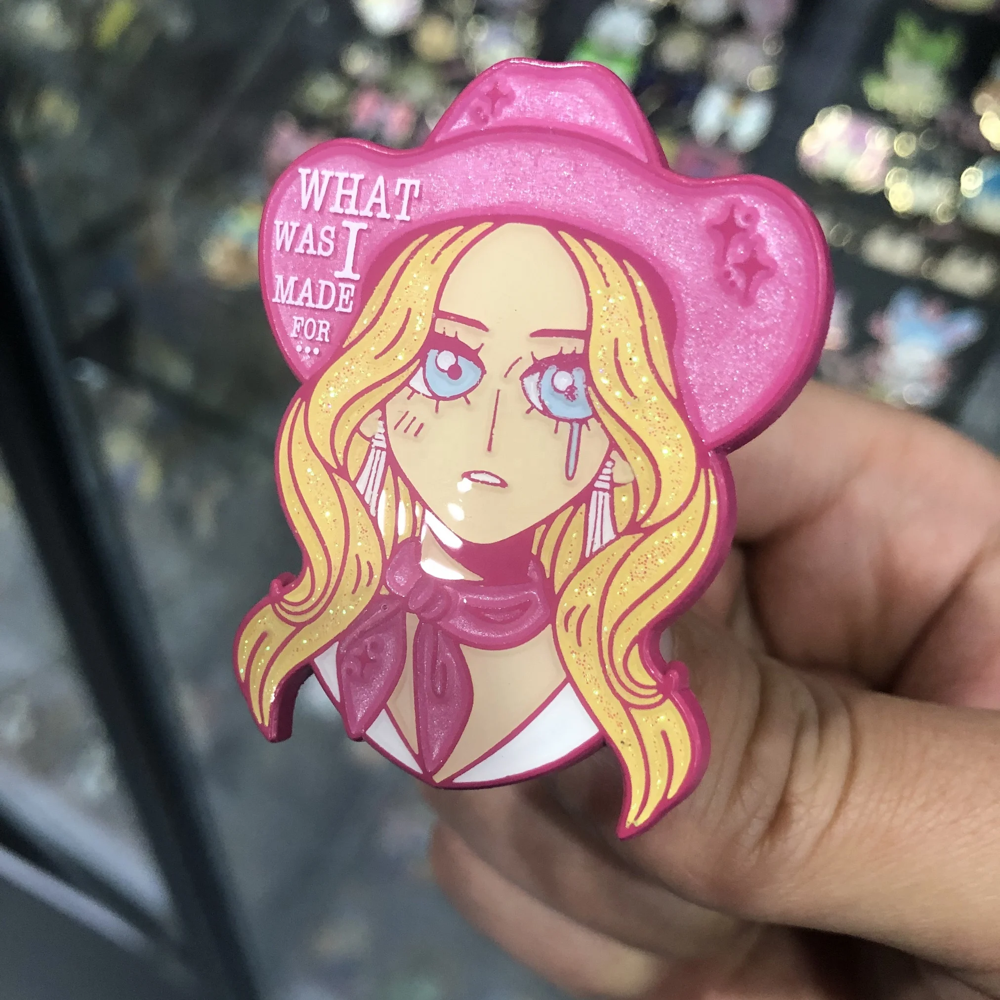 Брошь на лацкан мужской с УФ-принтом