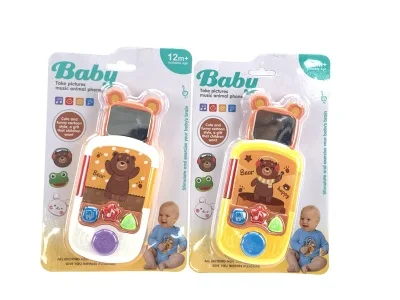 2 color mixed cartoon bear shape Window box AAAbattery*2 not included animal photo lighting music mobile phone toy