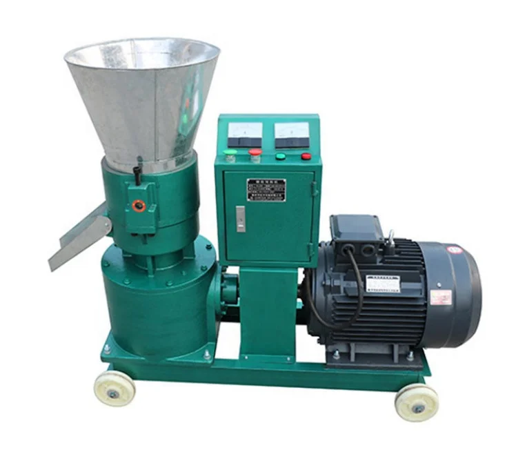 300KG/H Wood Pellet Mill Biomass Pellet Press Machinery Wood Chips Pelletizer Making Pellet Fuel