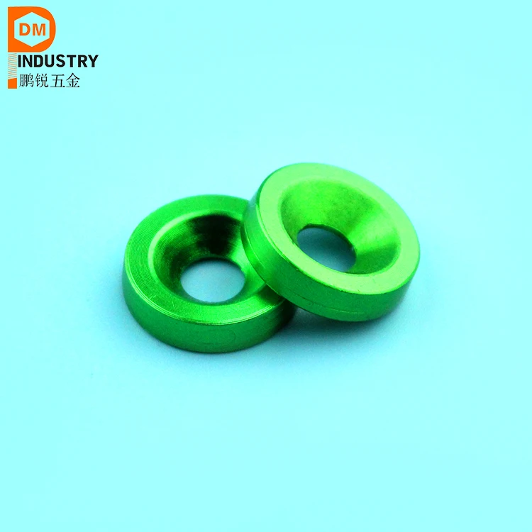 Economical custom design jdm m6 aluminum washers fender washer