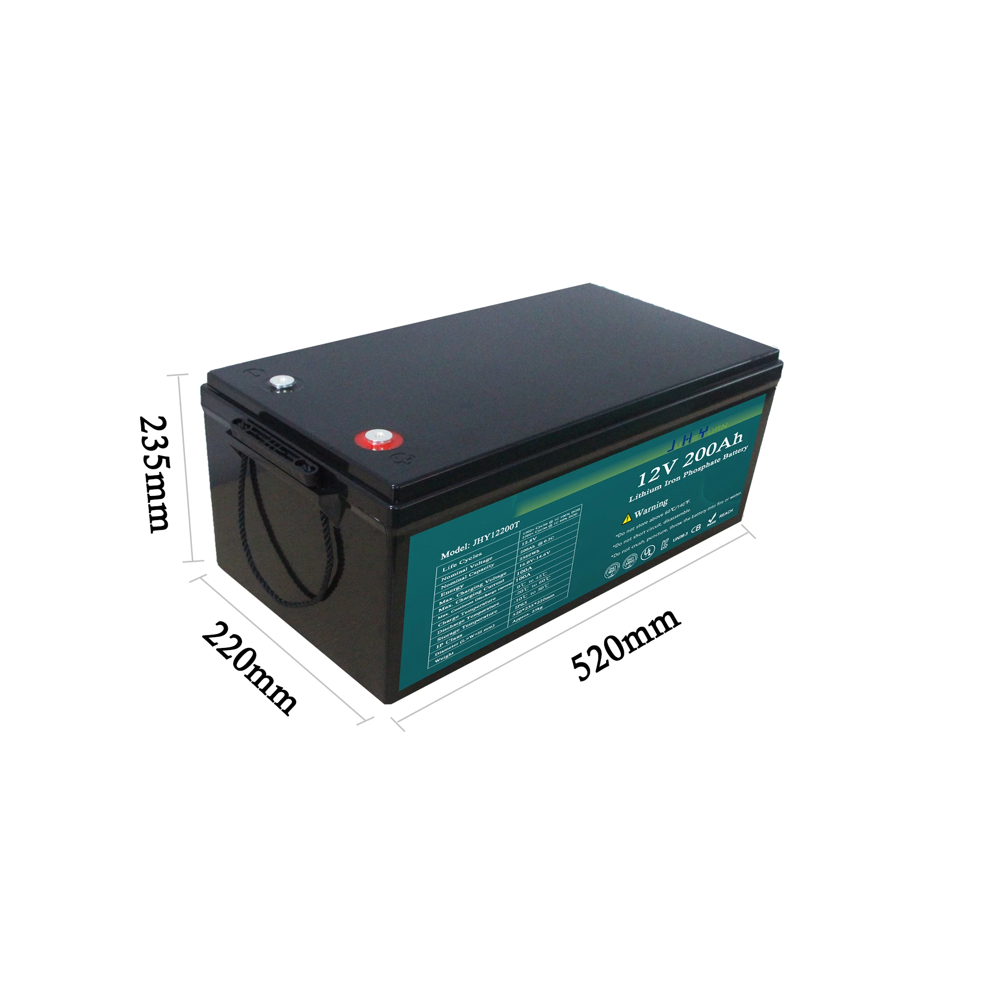 Hot sale factory direct price JHY rechargeable battery  bank 12v lithium ion battery pack