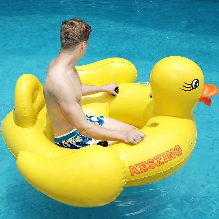 2019 hot selling new design custom inflatable yellow duck motorized floats for adults