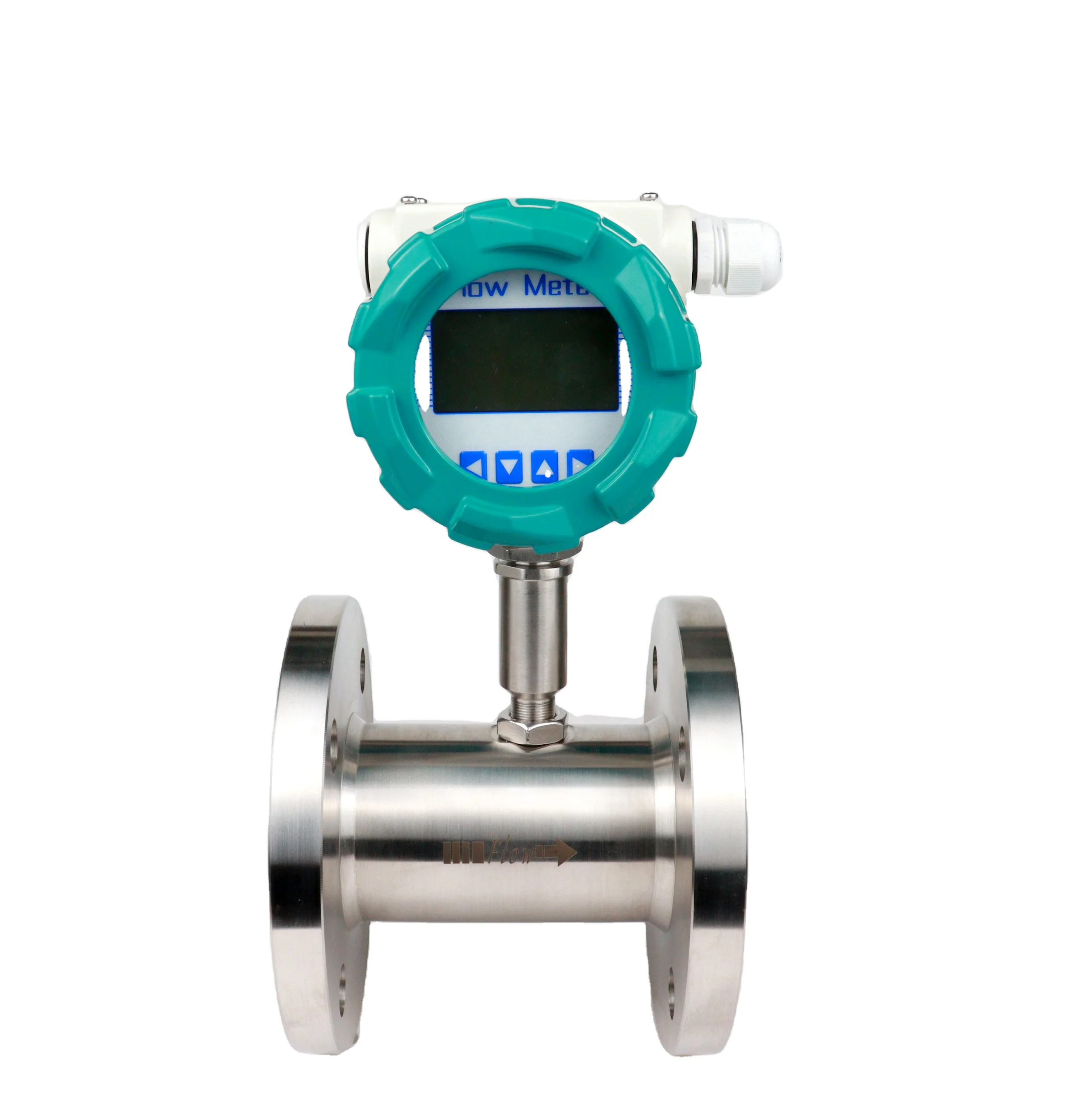 DN4-200 Pulse output liquid Turbine Flowmeter Water clamp acid lwq flange thread turbine flowmeter RS485 HART 4-20mA flowmeter