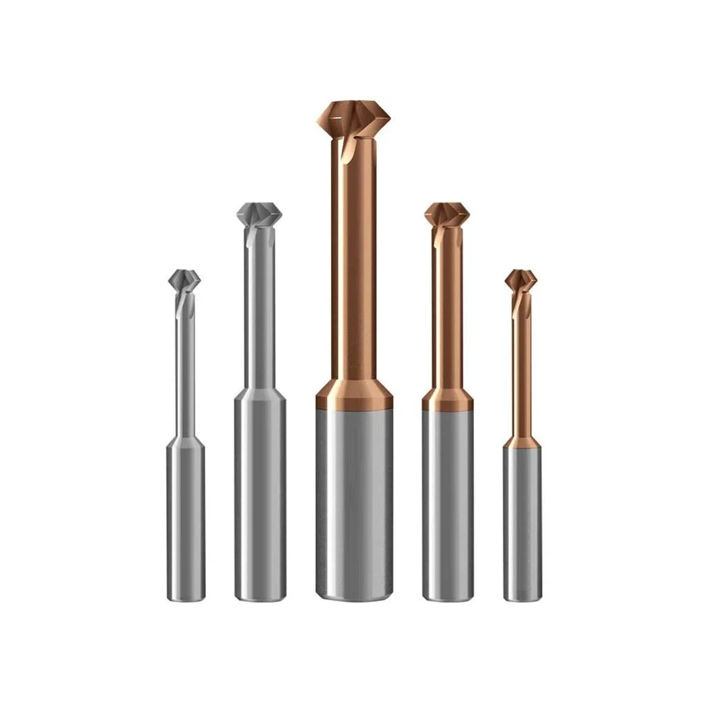 Wxsoon Customized 60 90 Degree Solid Carbide Chamfer Cutters Tools For CNC Metal Chamfering