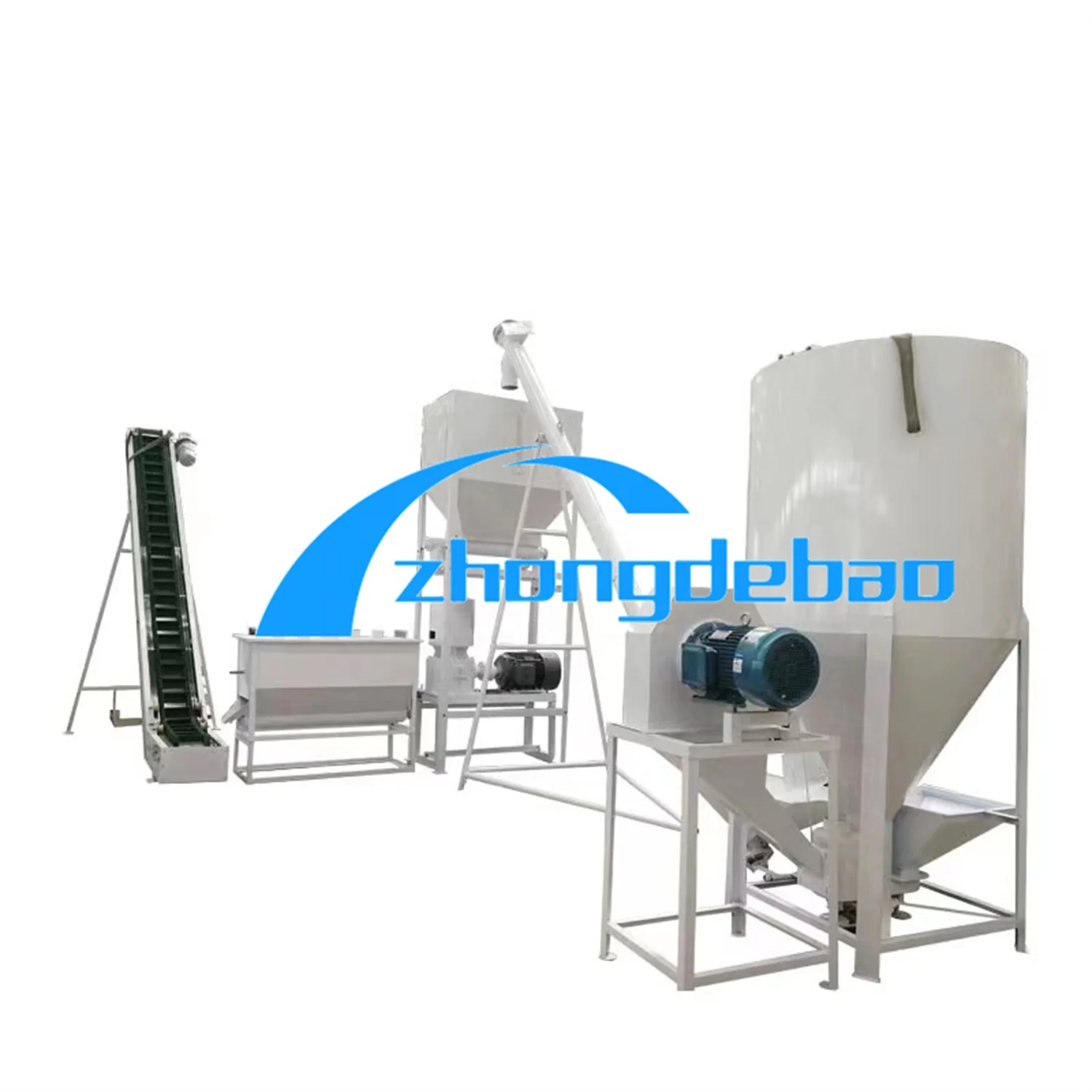 2024 poultry feed chicken pig pellet making machine/Animal Feed Pellet Production Line