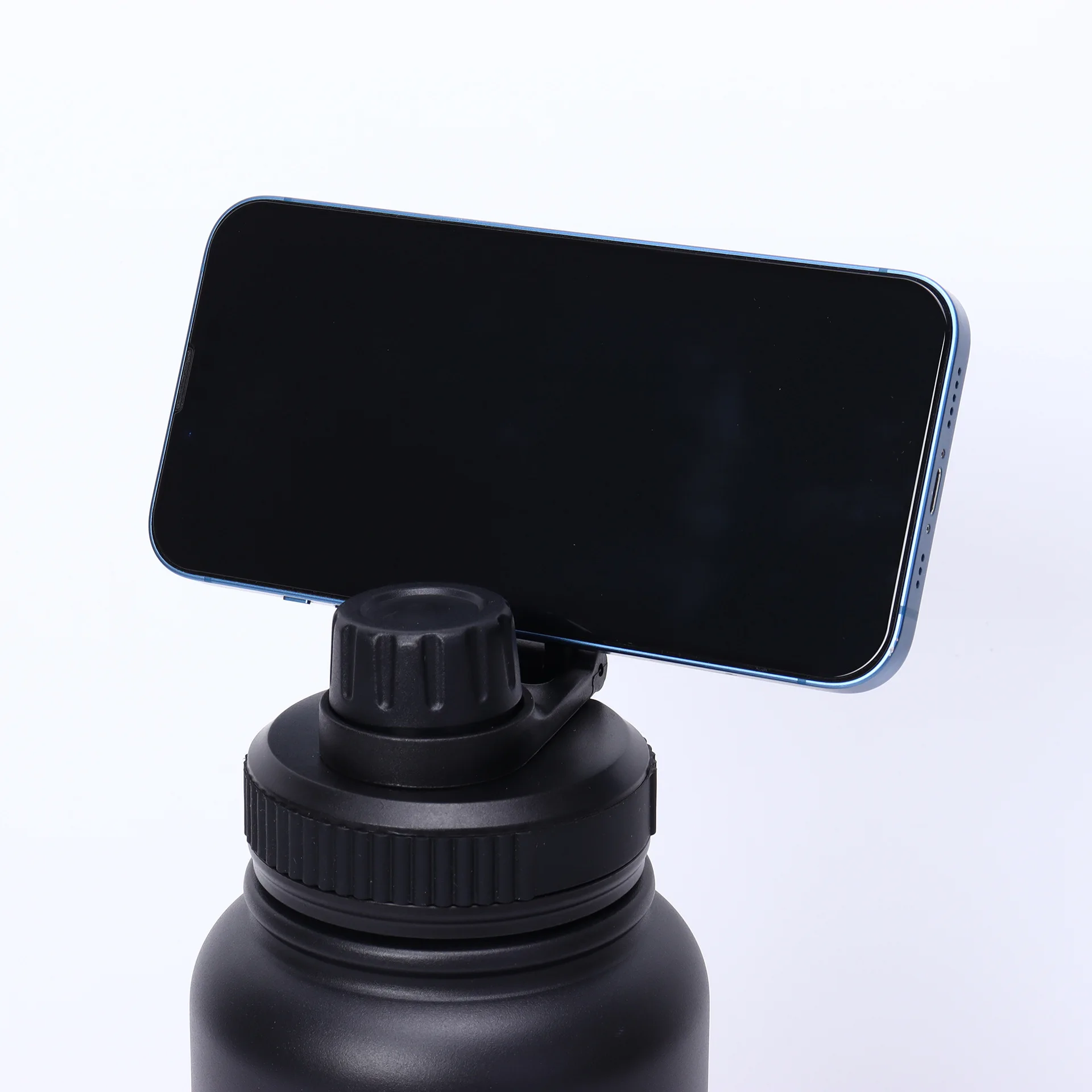 Insulated Water Bottle MagSafe Water Bottle With Phone Holder Stainless Steel Water Bottle With Magnetic Phone Tripod Mount