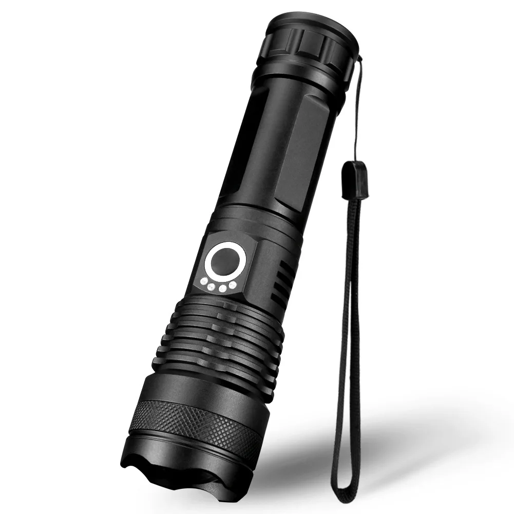 Outdoor camping tactical torch rechargeable LED torch for outdoor trips and night fishing