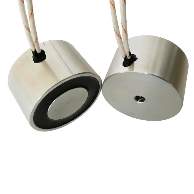 Works Pieces Steel Pipe Handling 12V Dc Electromagnet