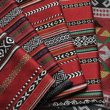 Yarn dyed arabic sadu jacquard fabric polyester cotton fabric middle style fabric for tent