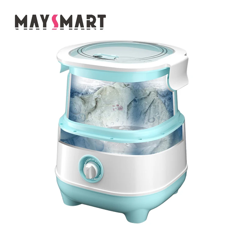 2022 Foldable Mini Fully-automatic Washing Machine Portable Folding with Spin