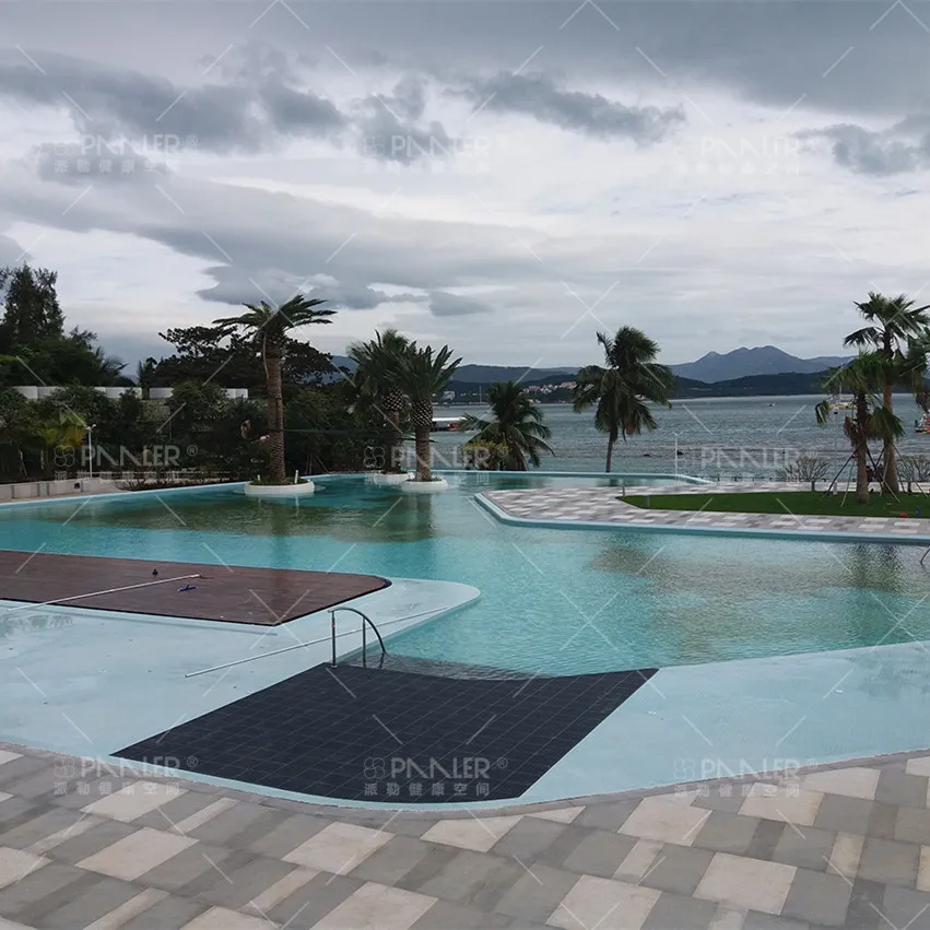 Swimming Pool Car Wash Lavatory Bathroom Non Slip Hydrophobic PVC Interlocking Tile Matting Floor Mat