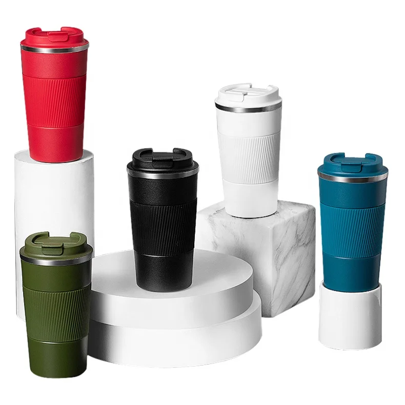 Wholesale Travel Coffee Mug Stainless Steel Coffee Tumbler Cups With Silicone Sleeve Coffee Mug