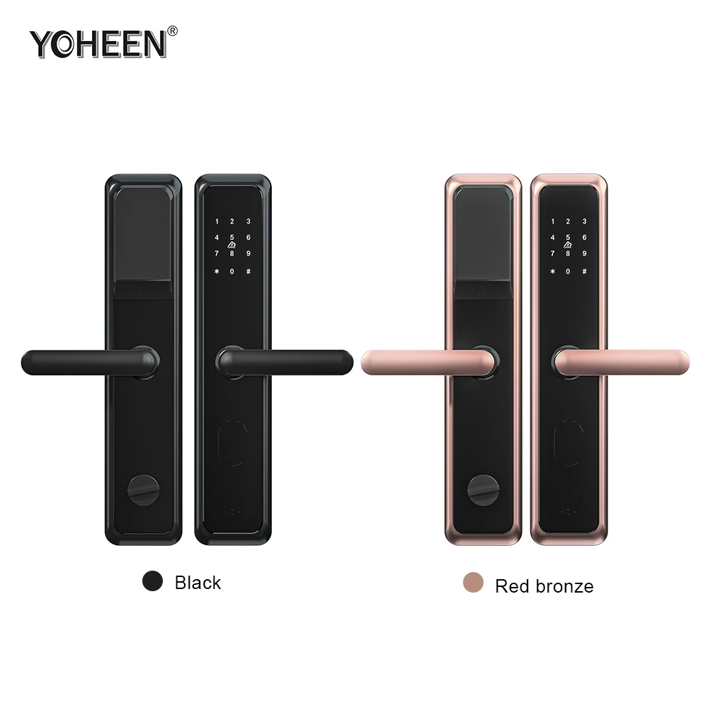 Waterproof App Door Lock Electronic Rfid Digital Locks Intelligent Wifi Ttlock Smart Lock Aluminium Alloy Cloud Bluetooth