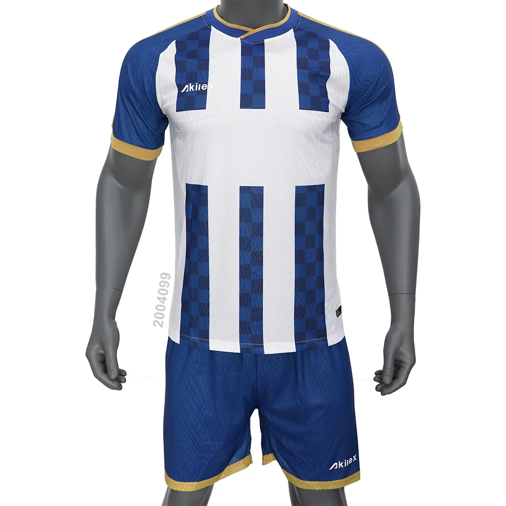 100% Polyester Quick Dry Sublimation Soccer Jersey Jacquard Fabric For Soccer Wear Sports Uniforms Set Football Shirt