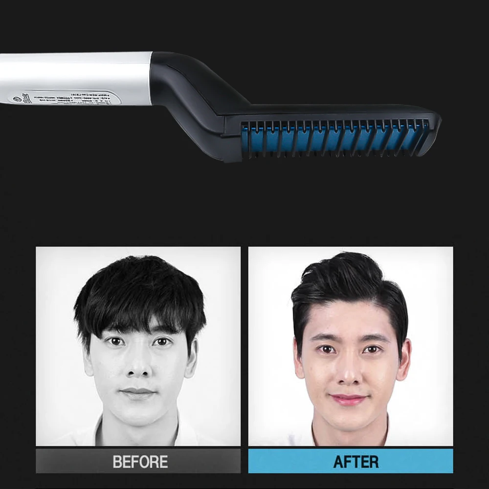 Multifunctional Electric Hair Curler Styling Tools Beard Straightener Comb For Men