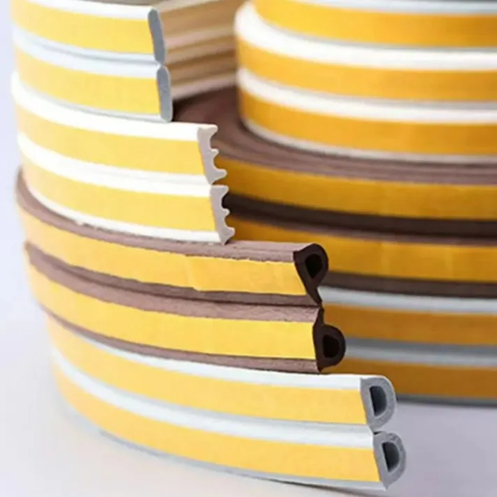 Rubber Elastic Weather sealing strip self-adhesive EPDM foam seal strips