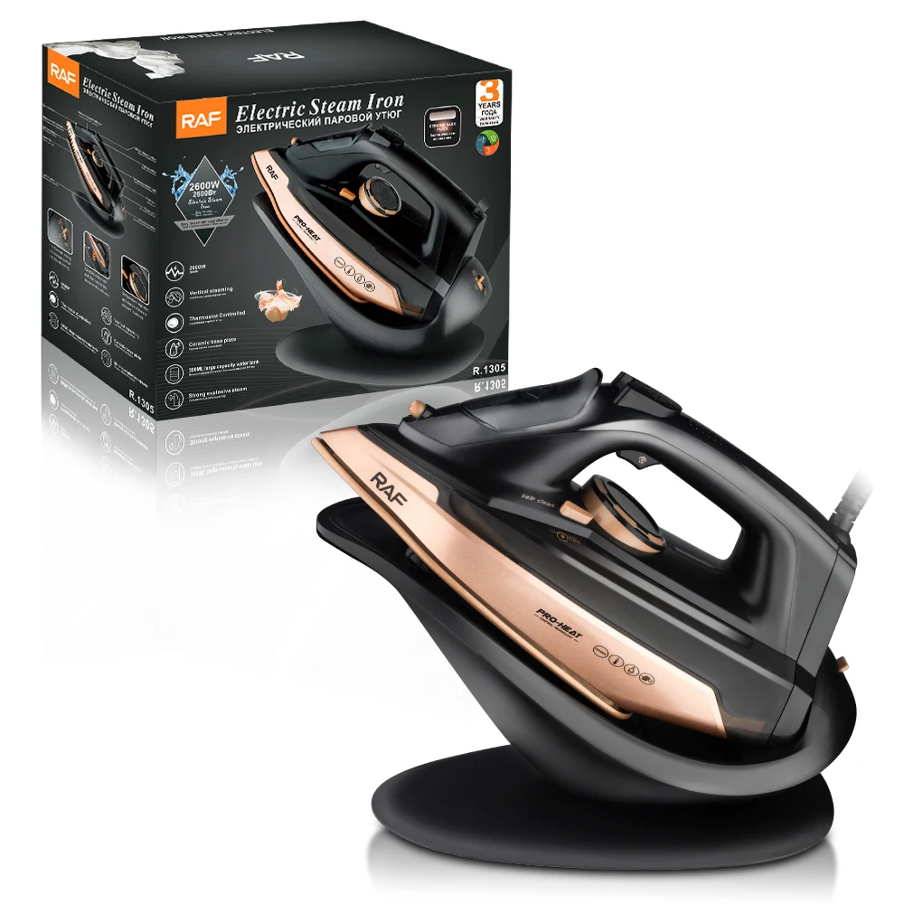 RAF 2600 Вт с 300 мл резервуаром для воды портативный бытовой многофункциональный Беспроводной паровой утюг одежды