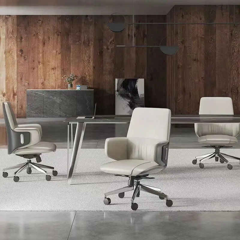 Italian light luxury boss chair leather office chair president big class chair