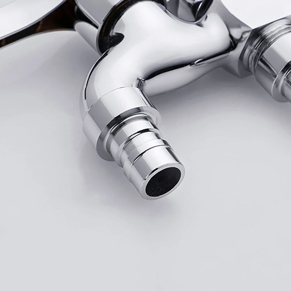 
TB1007 Tengbo in wall single cold brass chrome washing machine double water tap 