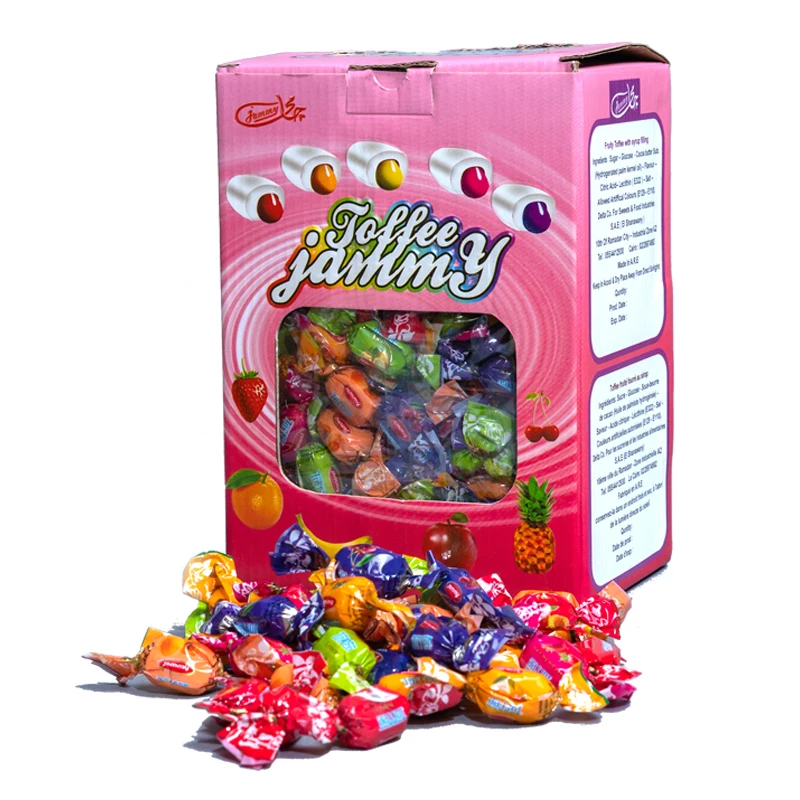 
Wholesale Fruity Flavor Hard Sweet Candy Toffee Sugar Candy 