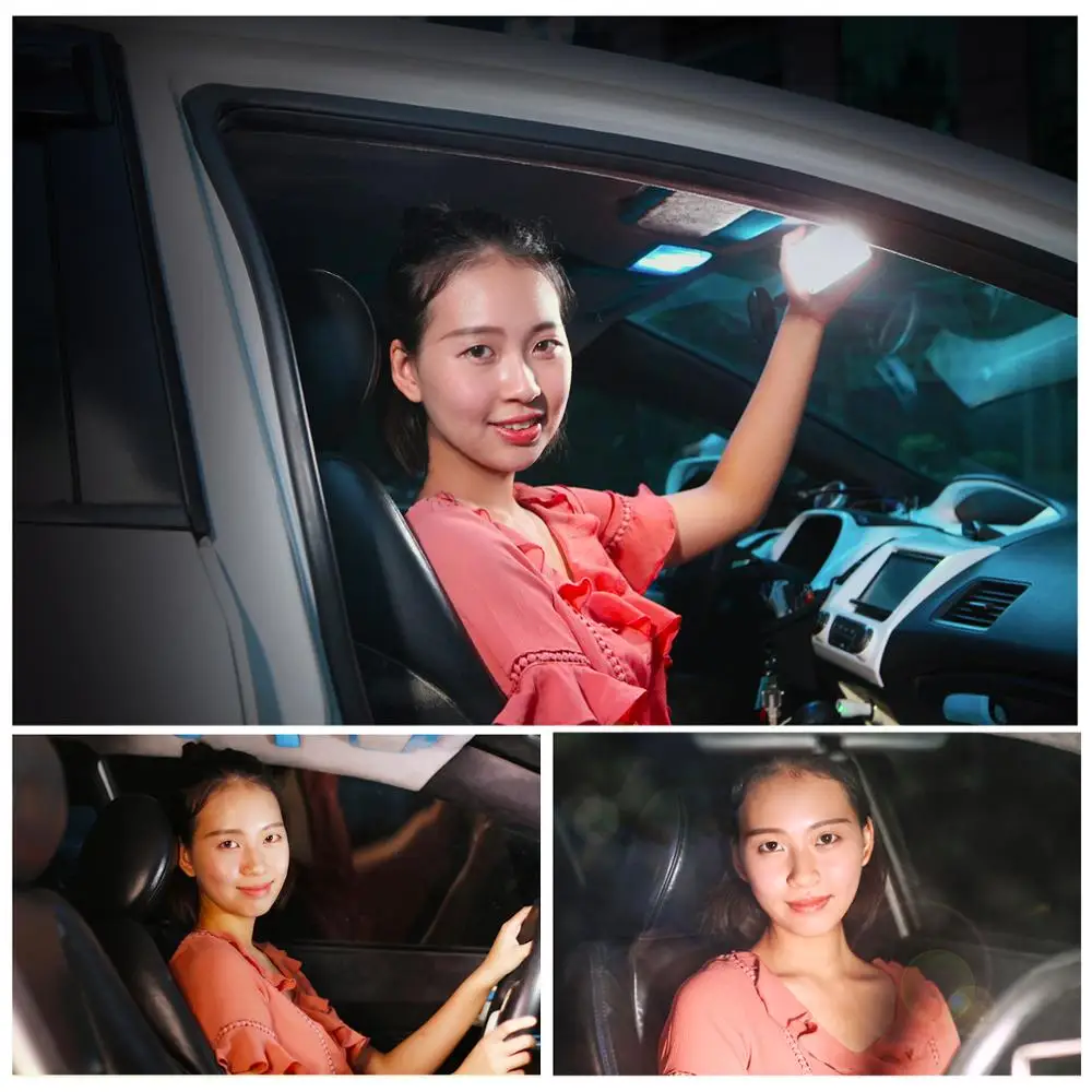 Selens Portable Mini 5500K Magnetic LED Light Fill Ligth For DSLR Video Studio Phone Camera  with 20 colors Gels Filter Kit