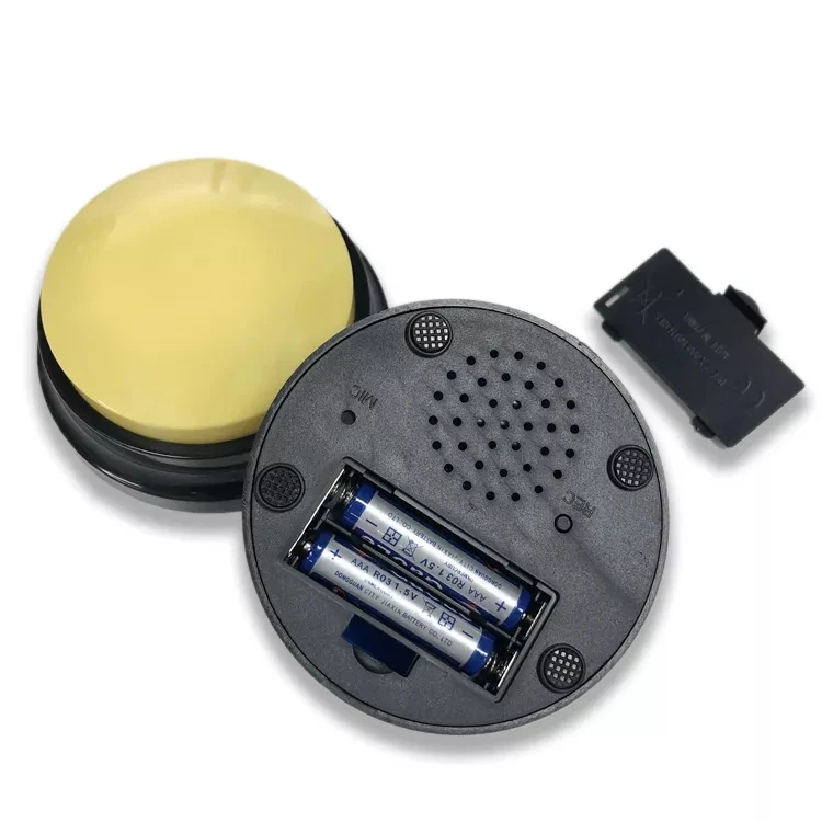 Заводская поставка записываемый ответ говорящий зуммер пользовательские звуковые кнопки для собак может записывать дрессировки