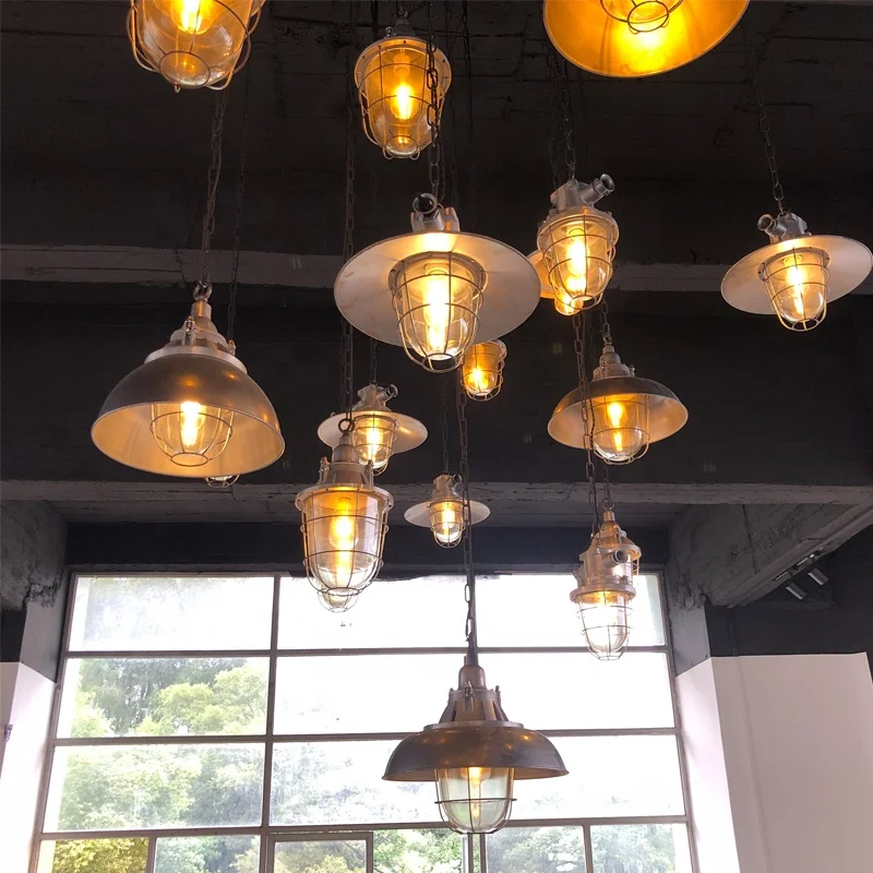 Железная деревенская ресторанная люстра американские ретро-светильники промышленная Подвесная лампа винтажный подвесной светильник Эдисона для бара