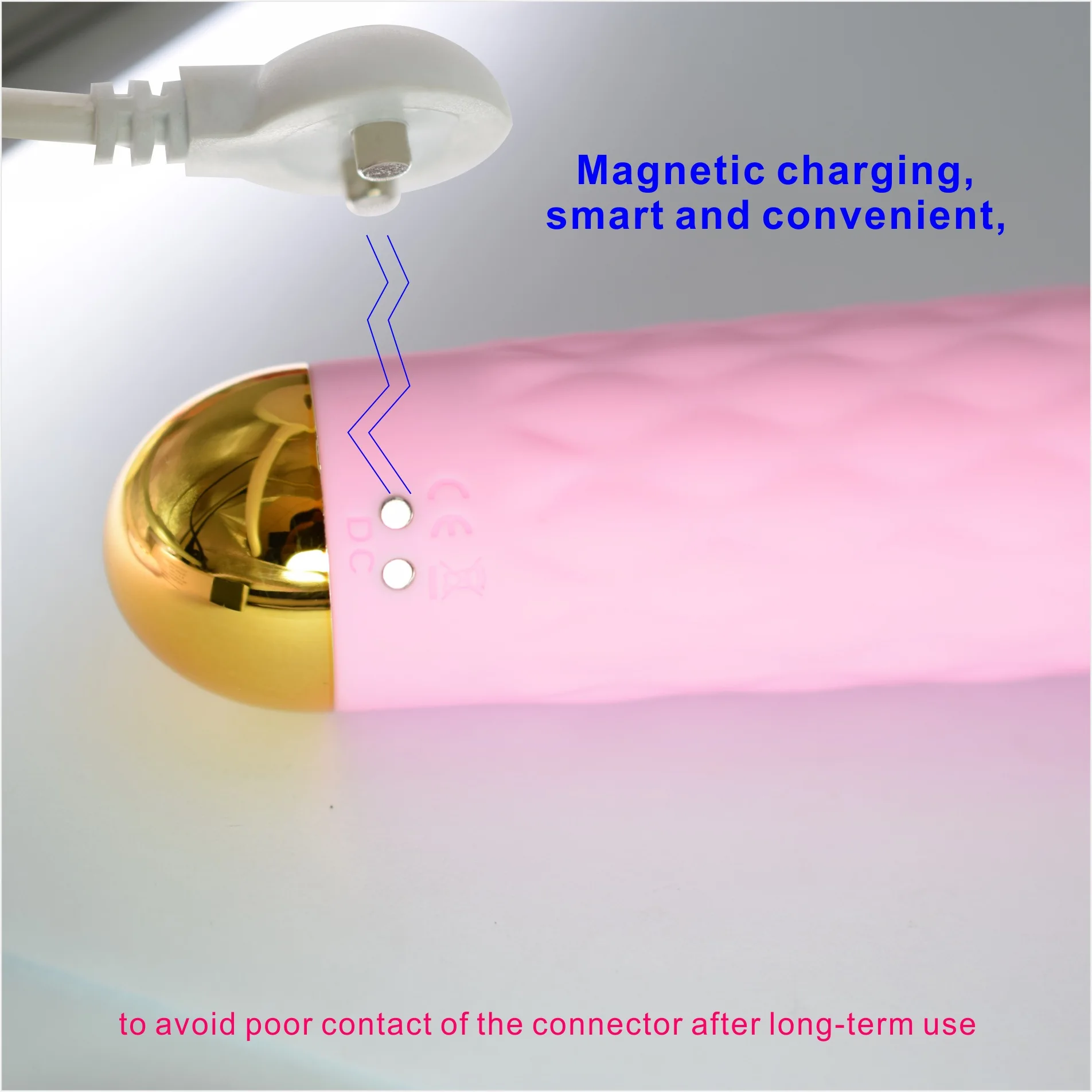 Portable Usb Charging Vaginal Body Massager Mini Wireless Wand Massager Av Vibrator For Adult