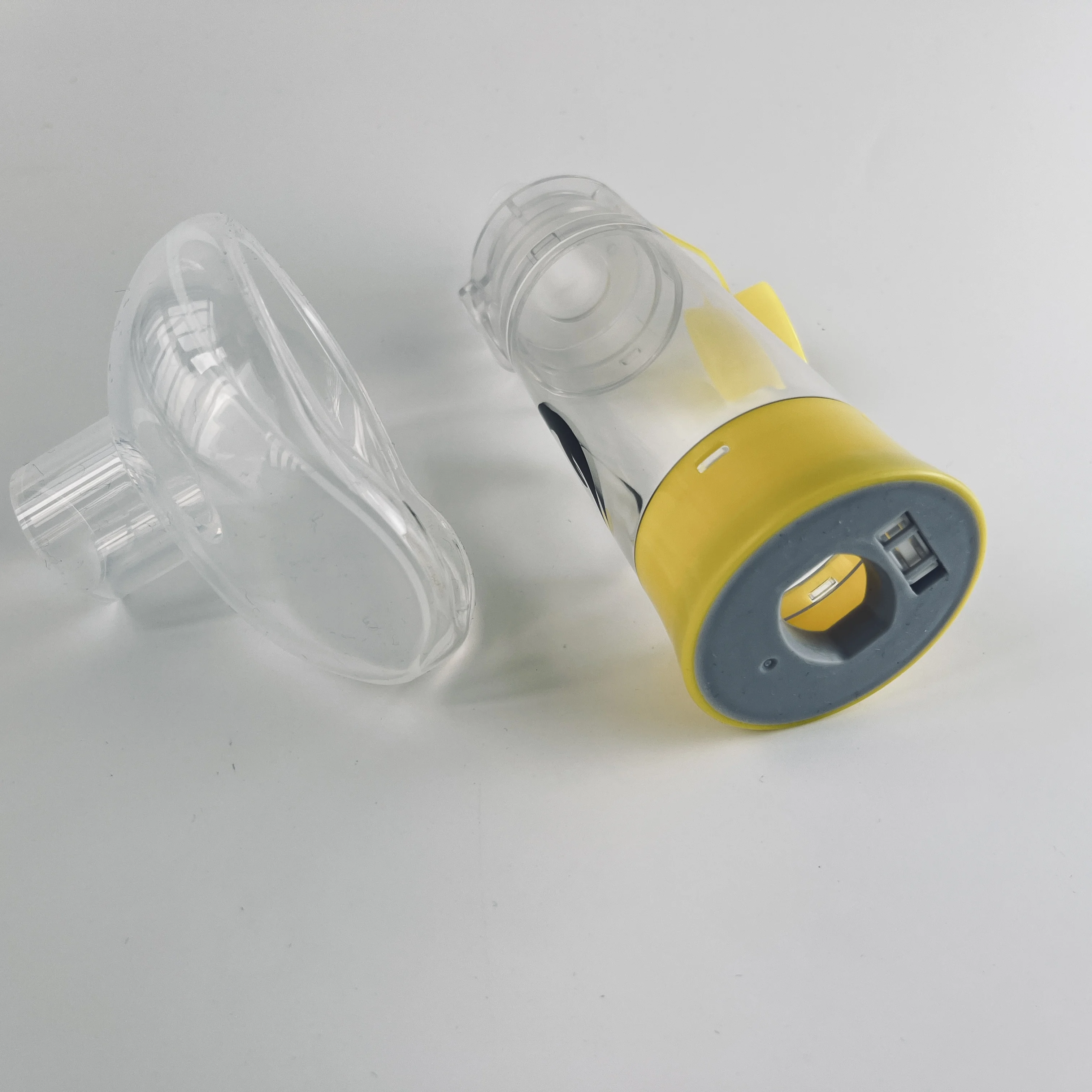 Inhaler Aerosol Chamber Mdi Spacer with Cover, Asthma Chamber with Silicone Mask aerochamber spacer