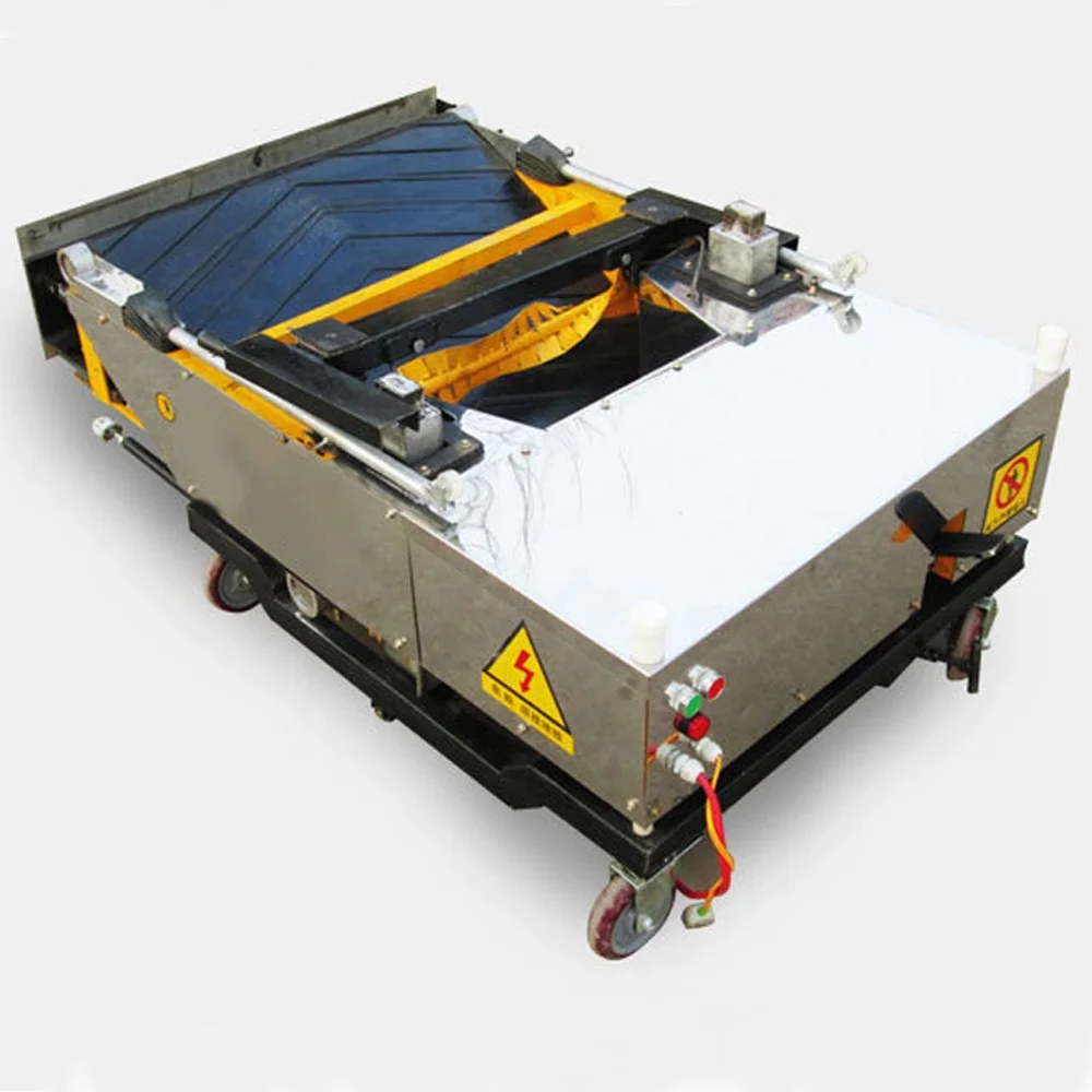 Новая технология, автоматическая машина для нанесения гипса на стену