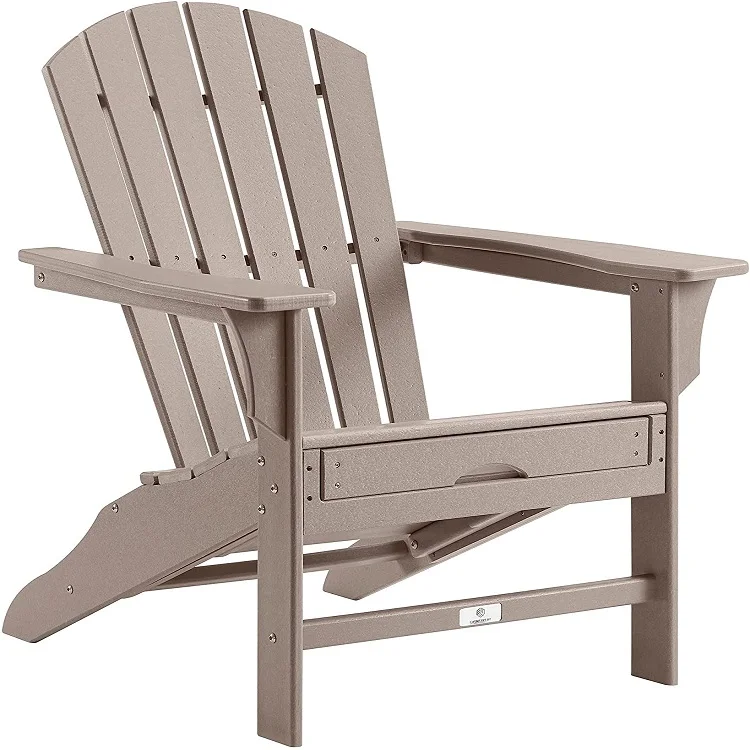 Деревянный стул Adirondack с выдвижным оттоманком уличная мебель для отдыха патио газона сада двора
