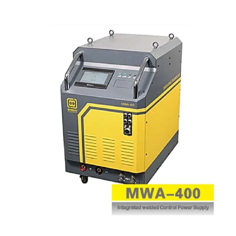 MWA-400 power source for open orbital welding heads including control system, inverter core, cooling water tank