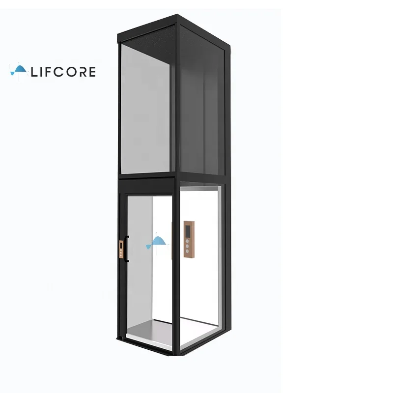 Lifcore silent pit less mini elevator small home lift with intelligent lock key