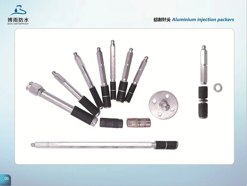 injection grouting packers Aluminum 13*450mm A45 waterproof packers China factory