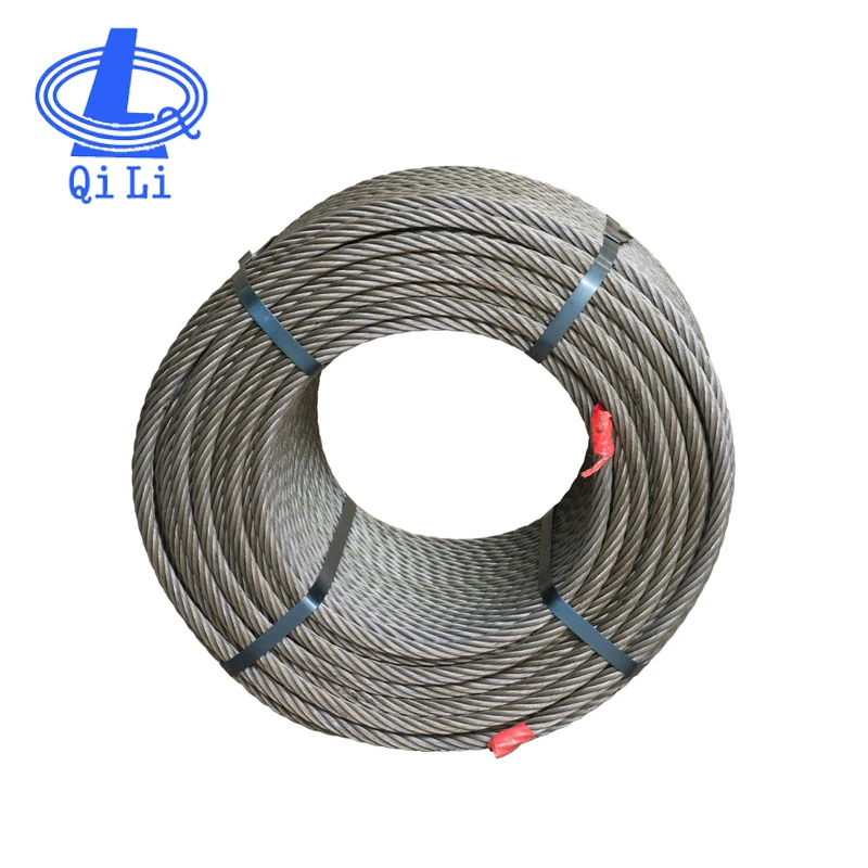 carbon Steel Steel 1670 Grade 6x12+7FC Steel Wire Rope For Binding