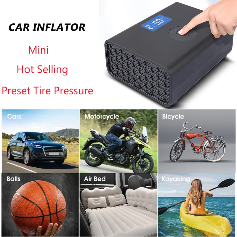 Hot Product Low Noise Portable Lightweight Digital Smart Electric Car Air Pump